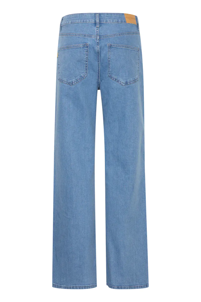 Maeve UHW Jeans Wide Leg, Light Blue Denim