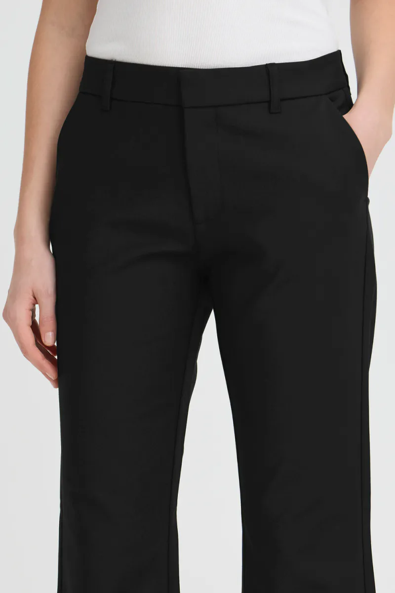 Bindy HW Pants Bootcut Leg, Black Beauty