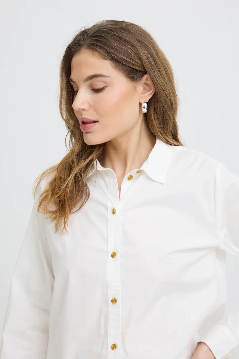 Cleo LS Shirt, Bright White