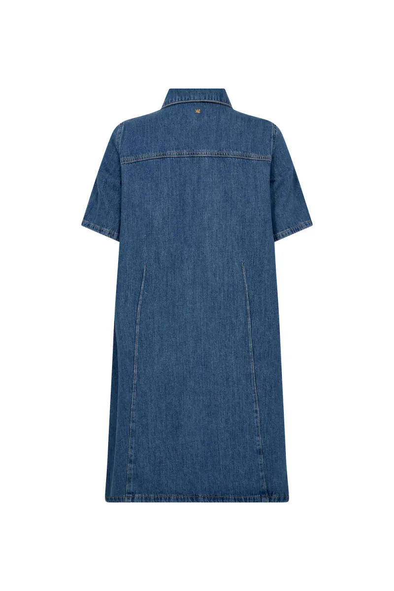 Biba East Dress, Mid Blue