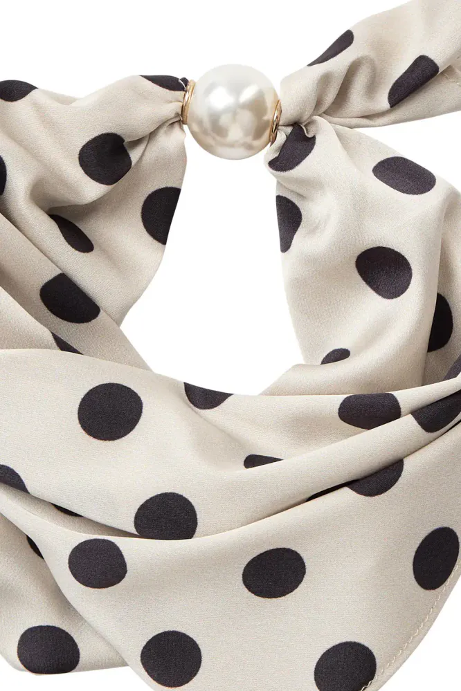 Pearl Scarf, Pearl - Black