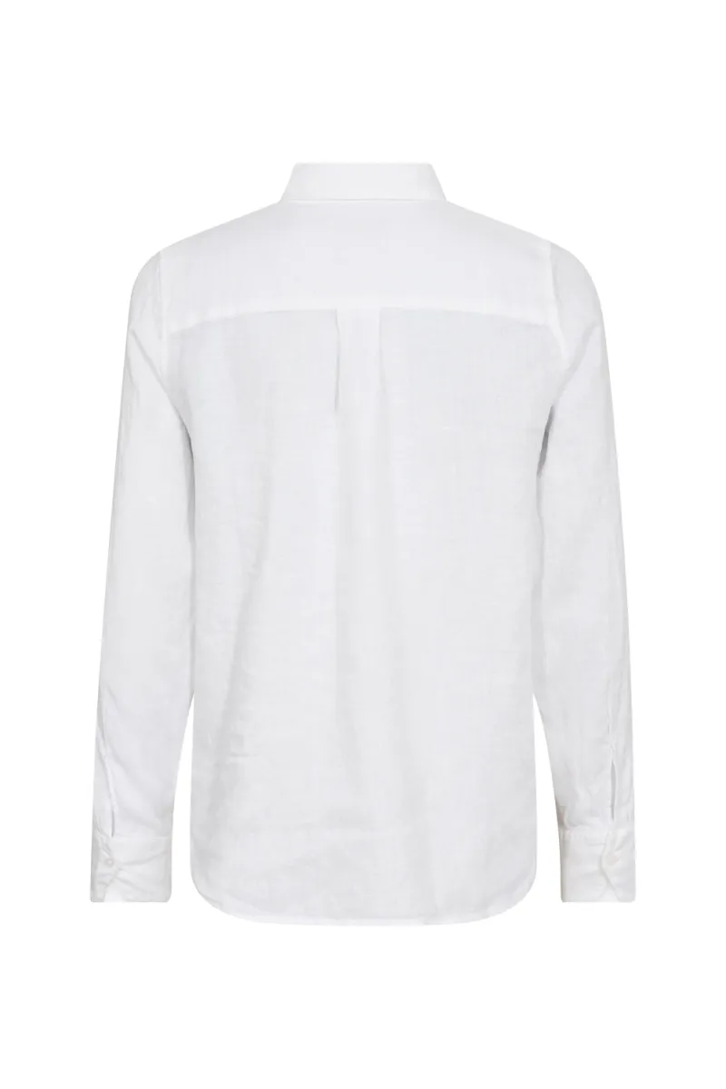 Martina Linen Shirt, White