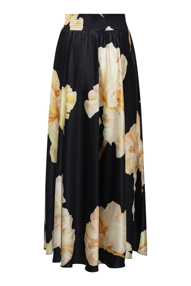 Savannah Skirt, Gold Maxi Flower