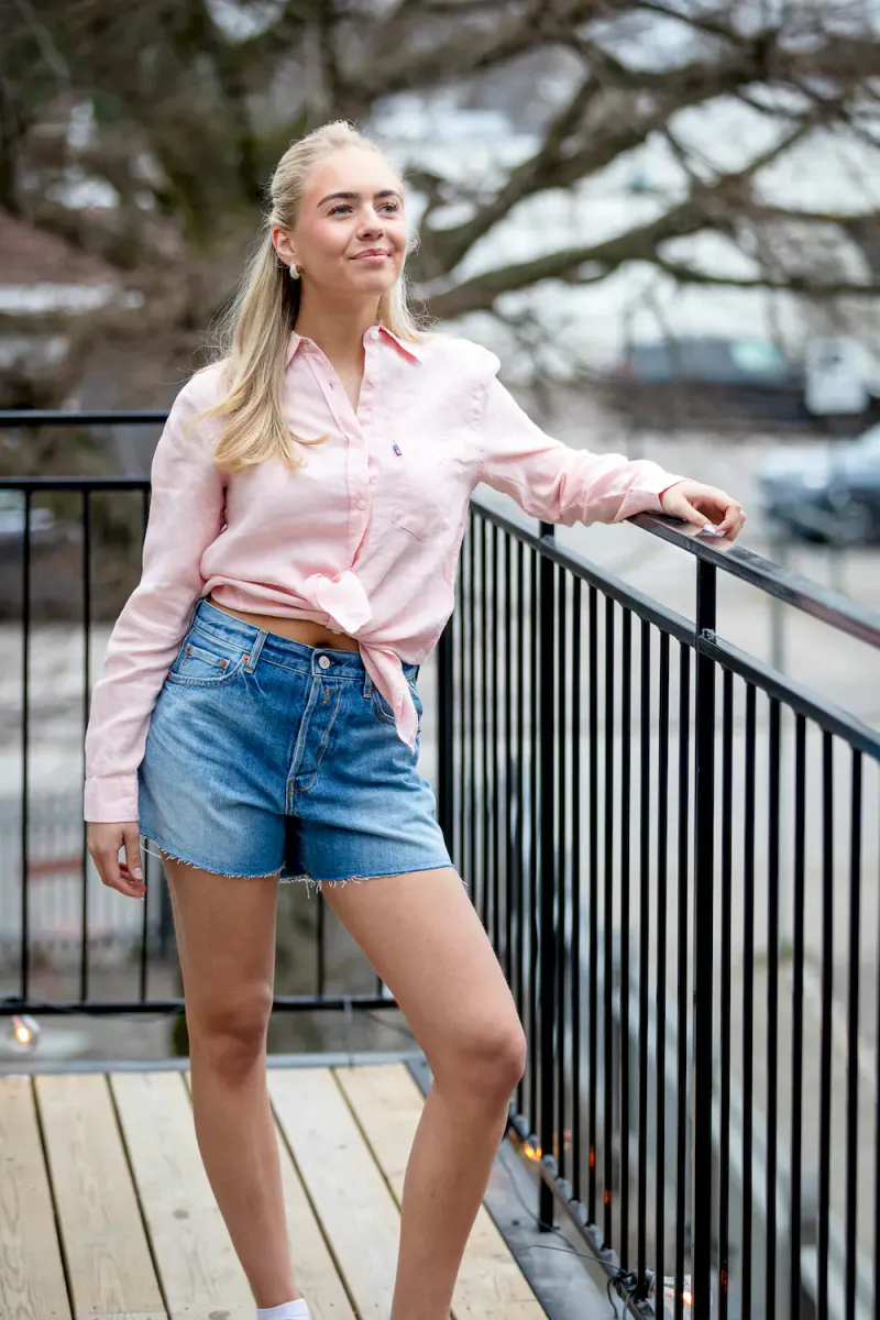 Replay Straight Shorts, Indigo Denim