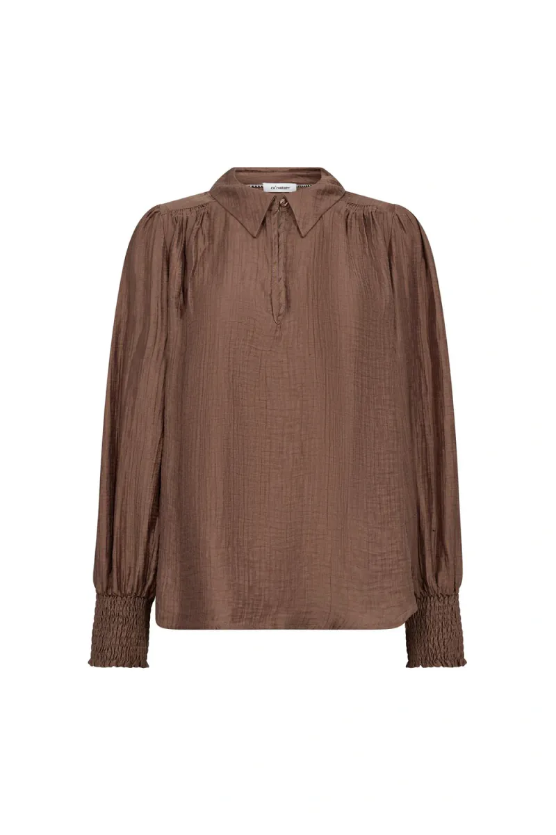 Tassy Collar Blouse, Walnut