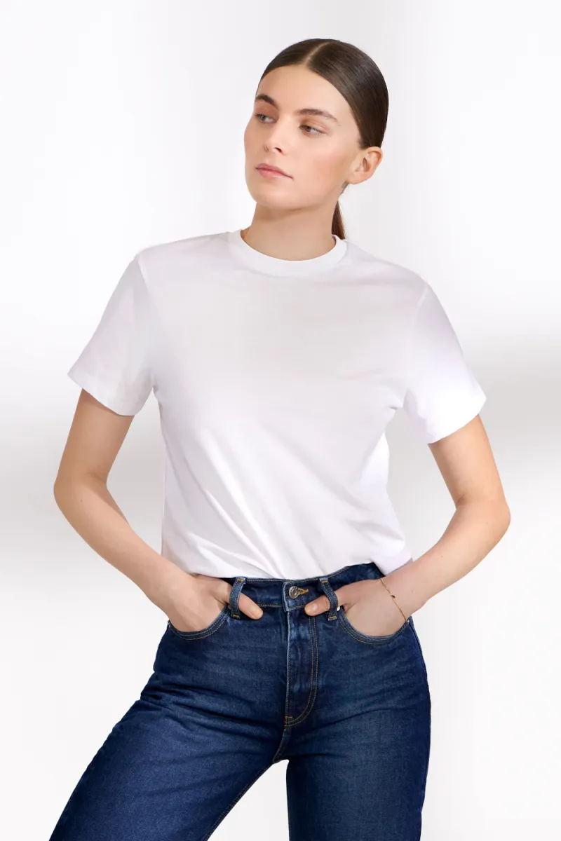 Crew-Neck Regular, White