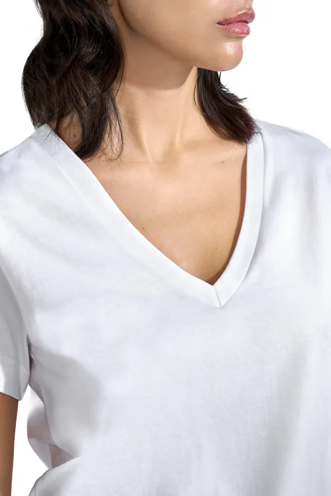 V-Neck Regular, White