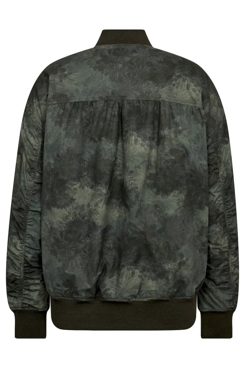 Ruby Print Bomber Jacket, Olive Night