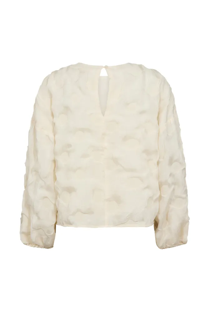 Feron Structure Blouse, Off-White