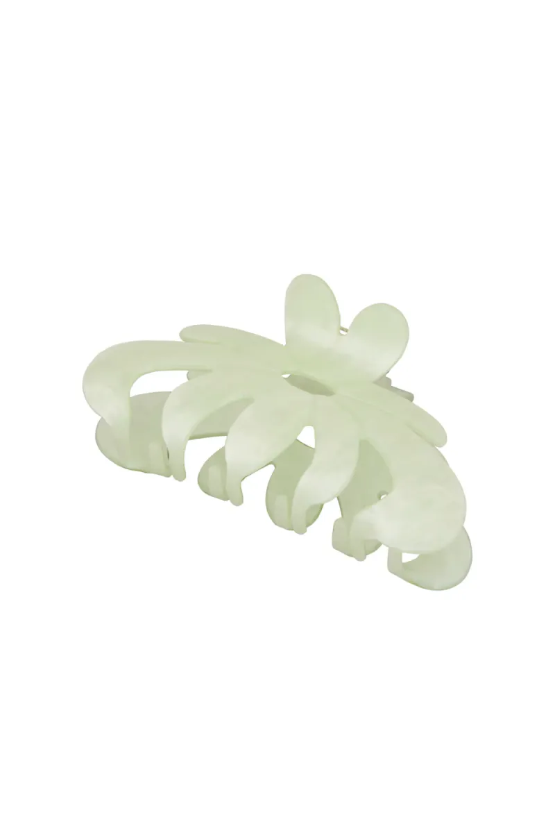 Marbie Magnolia Hair Claw, Buttercream White